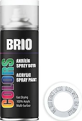 Brio B9010 Akrilik Parlak Beyaz 400 ml Sprey Boya