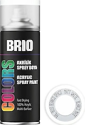 Brio B9010M Akrilik Mat Beyaz 400 ml Sprey Boya