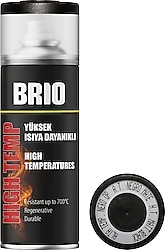 Brio BH9005M Yüksek Isıya Dayanıklı Mat Siyah 400 ml Sprey Boya