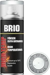 Brio BH9007M Yüksek Isıya Dayanıklı Mat Gri 400 ml Sprey Boya