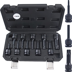 Brio T20-T80 1/2 10 Parça Torx Uzun Lokma Seti