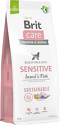 Brit Care Sustainable Sensitive Larvalı ve Balıklı 12 kg Yetişkin Köpek Maması