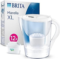 Brita Marella XL 3.5 lt Beyaz 12 Filtreli Su Arıtma Sürahisi