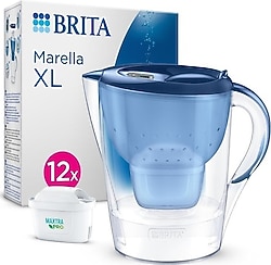 Brita Marella XL 3.5 lt Mavi 12 Filtreli Su Arıtma Sürahisi