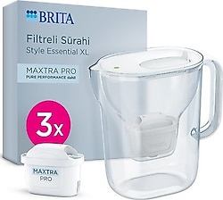 Brita Style Essential XL 3.6 lt Pure Performance 3 Filtreli Su Arıtma Sürahisi