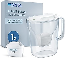 Brita Style Essential XL Beyaz 3.6 lt Pure Performance Filtreli Su Arıtma Sürahisi