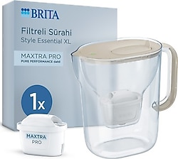 Brita Style Essential XL Kum Beji 3.6 lt Pure Performance Filtreli Su Arıtma Sürahisi