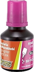 Brons 30 cc Pembe Fosforlu Kalem Mürekkebi