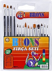 Brons BR-249 15'li Sulu Boya Fırça Seti