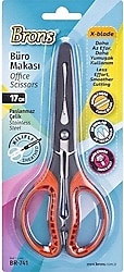 Brons BR-741 17 cm Kılıflı Korumalı Makas