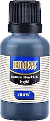 Brons 30 cc Yağlı Istampa Mürekkebi BR-315 Mavi