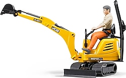 Bruder BR62002 Jcb Mikro Ekskavatör 8010 Cts ve İnşaat İşçisi