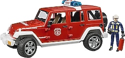 Bruder Jeep Wrangler Rubicon İtfaiye ve İtfaiyeci BR02528