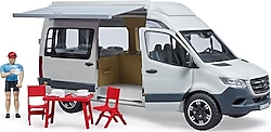 Bruder MB Sprinter Karavan, Aksesuarlar ve Sürücüsü BR02672