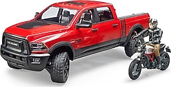 Bruder Ram 2500 Pickup Motorsiklet ve Sürücüsü BR02502