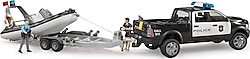 Bruder Ram 2500 Polis Aracı Römork Zodyak 2 Oyuncak Araba ve Aksesuarlar BR02507