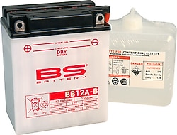 BS BB12A-B 12 V 12.6 Ah 155 A EN Motosiklet Aküsü