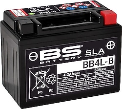 BS BB4L-B SLA 12 V 4.2 Ah 50 A EN Motosiklet Aküsü
