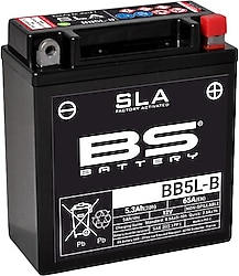BS BB5L-B SLA 12 V 5.3 Ah 65 A EN Motosiklet Aküsü