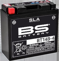 BS BT14B-4 SLA 12 V 12.6 Ah 210 CCA Motosiklet Aküsü