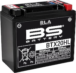 BS BTX20HL SLA 12 V 18.9 Ah 310 A EN Motosiklet Aküsü