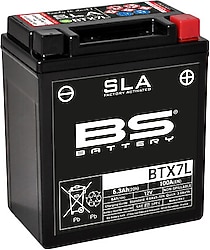 BS BTX7L SLA 12 V 6.3 Ah 100 A EN Motosiklet Aküsü