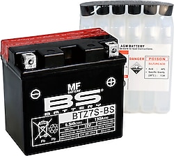 BS BTZ7S-BS MF 12 V 6.3 Ah 130 A EN Motosiklet Aküsü