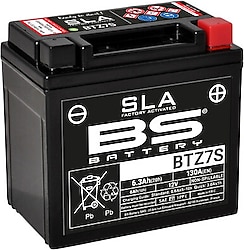 BS BTZ7S SLA 12 V 6.3 Ah 130 A EN Motosiklet Aküsü