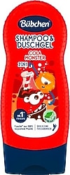 Bübchen Cola Monster 2'si 2 Arada Çocuk Şampuanı ve Duş Jeli 230 ml