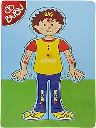 Bubu Ahşap Puzzle Vücudumuz Erkek