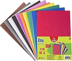 Bubu 20x30 cm 10 Renk Yapışkanlı Eva