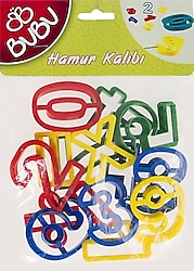 Bubu Rakam Oyun Hamuru Kalıbı 15 Parça 00046