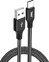 Buff BL71 1.2 m Siyah USB to Type-C Şarj Kablosu