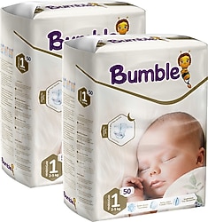 Bumble 1 Numara Yenidoğan 100'lü Bebek Bezi