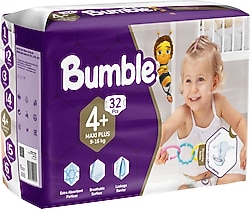 Bumble 4+ Numara Maxi Plus 32'li Bebek Bezi