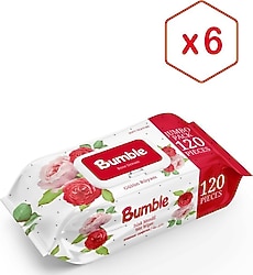 Bumble Gülün Rüyası 120 Yaprak 6'lı Paket Islak Mendil