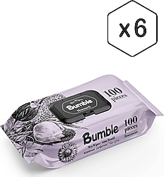 Bumble Hanımeli 100 Yaprak 6'lı Paket Islak Mendil