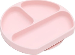 Bumkins Silikon Pembe Vakumlu Tabak