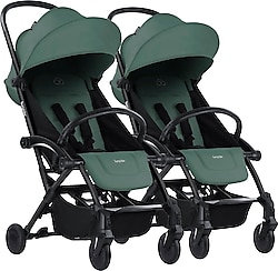 Bumprider Connect 3 Black-Olive İkiz Bebek Arabası