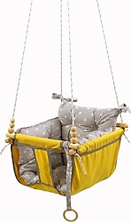 Bundera Wag Swing Sarı Ahşap Salıncak