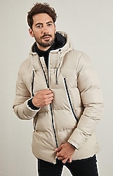 Buratti 5717101 Kapüşonlu Erkek Şişme Mont