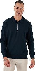 Buratti 5905805 Yarım Fermuarlı Erkek Sweatshirt