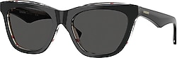 Burberry 4435 412187 Black/Vintage-Dark Grey Kadın Güneş Gözlüğü