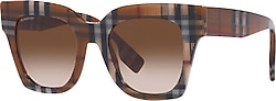 Burberry Kitty 4364 396713 Check Brown-Brown Kadın Güneş Gözlüğü