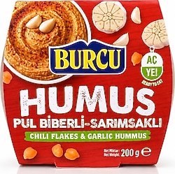 Burcu Pul Biberli Sarımsaklı Humus 200 gr