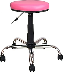 Bürocci Metal Ayaklı Tabure Pembe