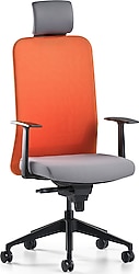 Bürotime Comfy Başlıklı Sabit Kol Plastik Ayaklı Çalışma Koltuğu