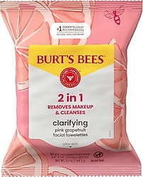 Burt's Bees Clarifying Greyfurt 30'lu Makyaj Temizleme Mendili