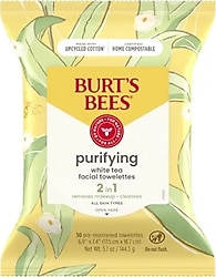 Burt's Bees Purifying Beyaz Çay 30'lu Makyaj Temizleme Mendili