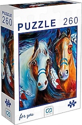 CA Games Atlar Puzzle 260 Parça CA-6003